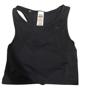 Gymshark Charcoal Athletic Crop Top